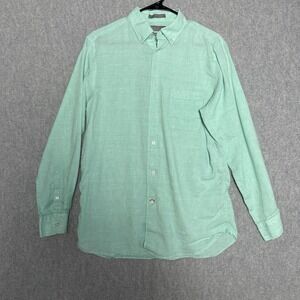 Daniel Cremieux Shirt Men's Medium Signature Collection Stretch Linen Button Up